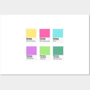 Jane Austen Pantone colours Posters and Art